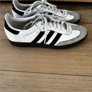 Adidas Samba White and Black Sneakers